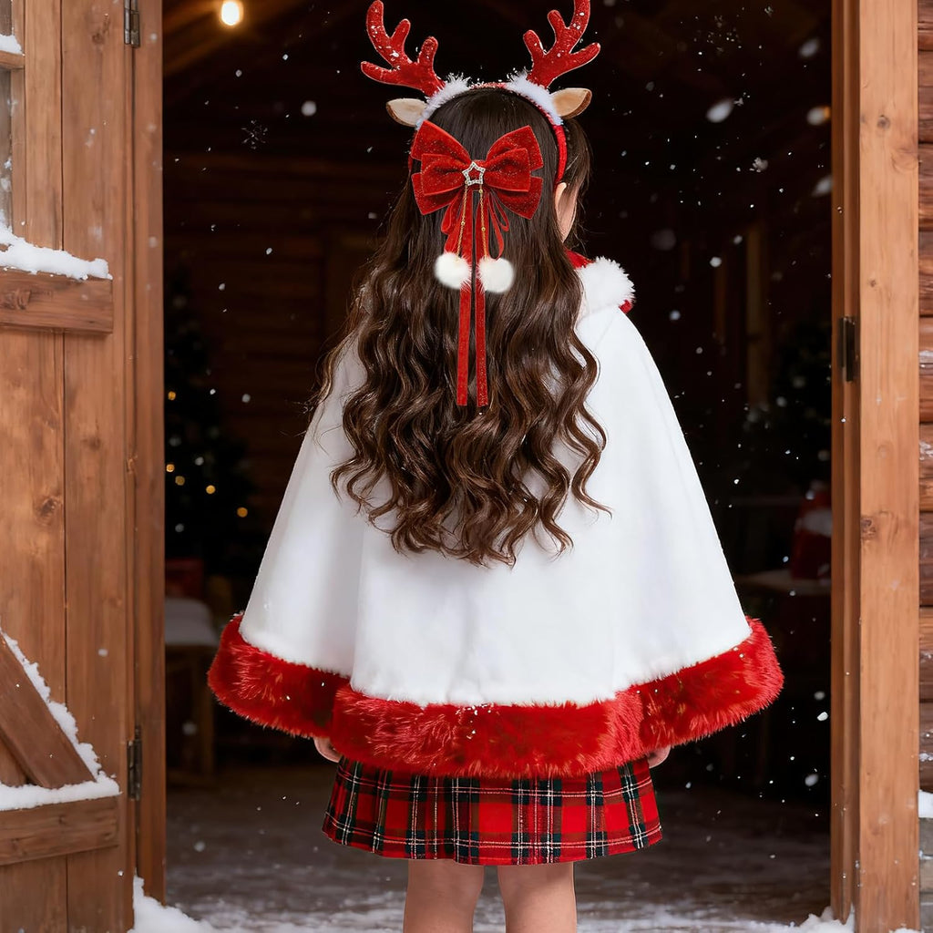 Christmas Red Bow Hair Clips
